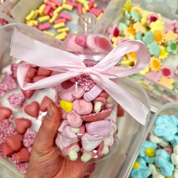 Pink Sweet Filled Small Pick n Mix Jar