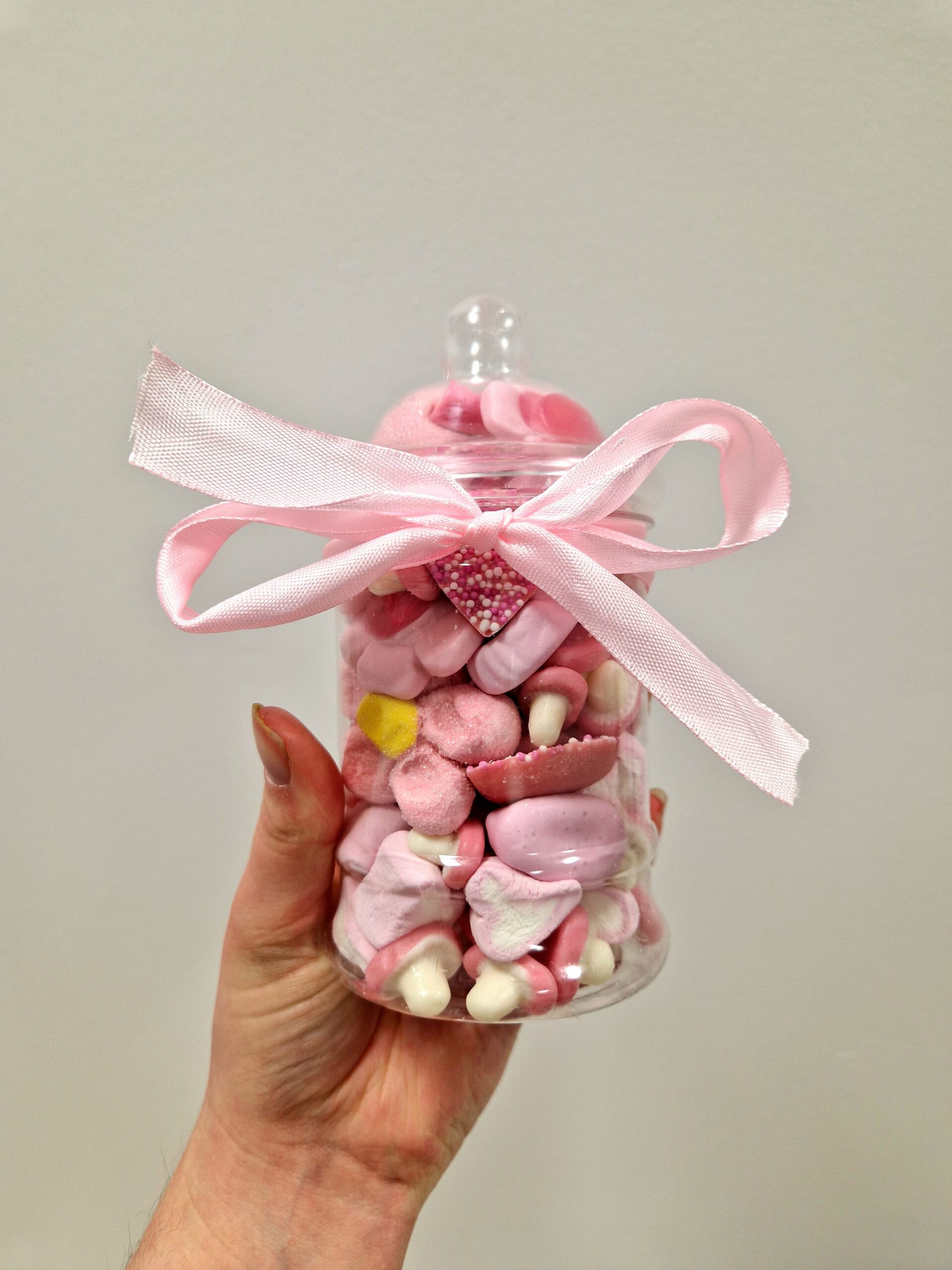 Pink Sweet Filled Small Pick n Mix Jar - Image 2