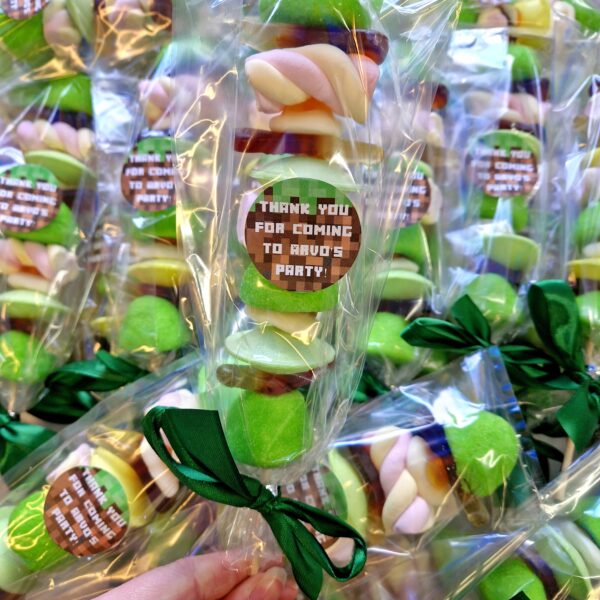 35x Minecraft inspired sweet kebabs