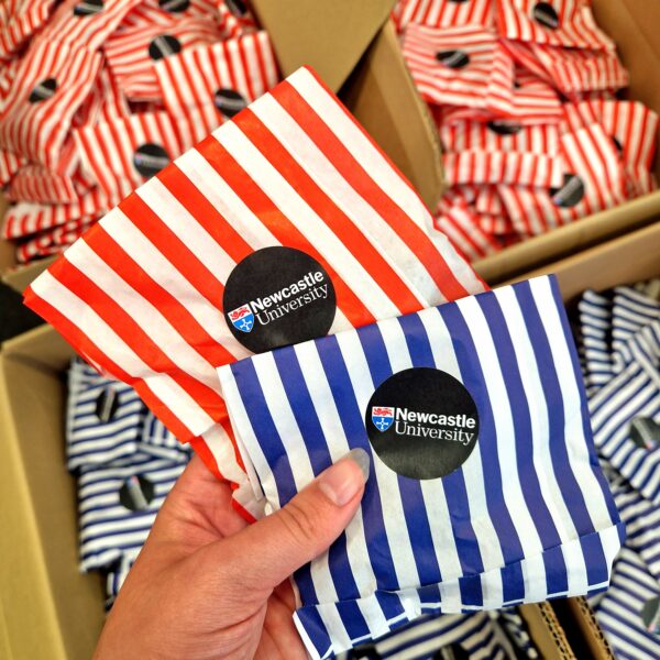 Corporate Branded Business Sweet Bags Striped Filled Bags